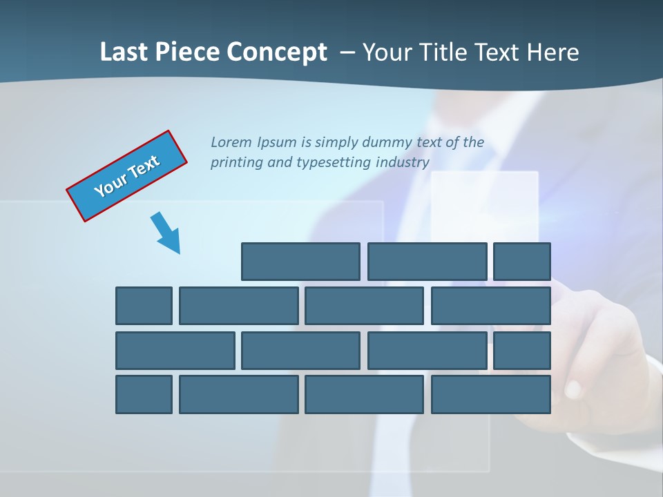 Solution Hand Information PowerPoint Template