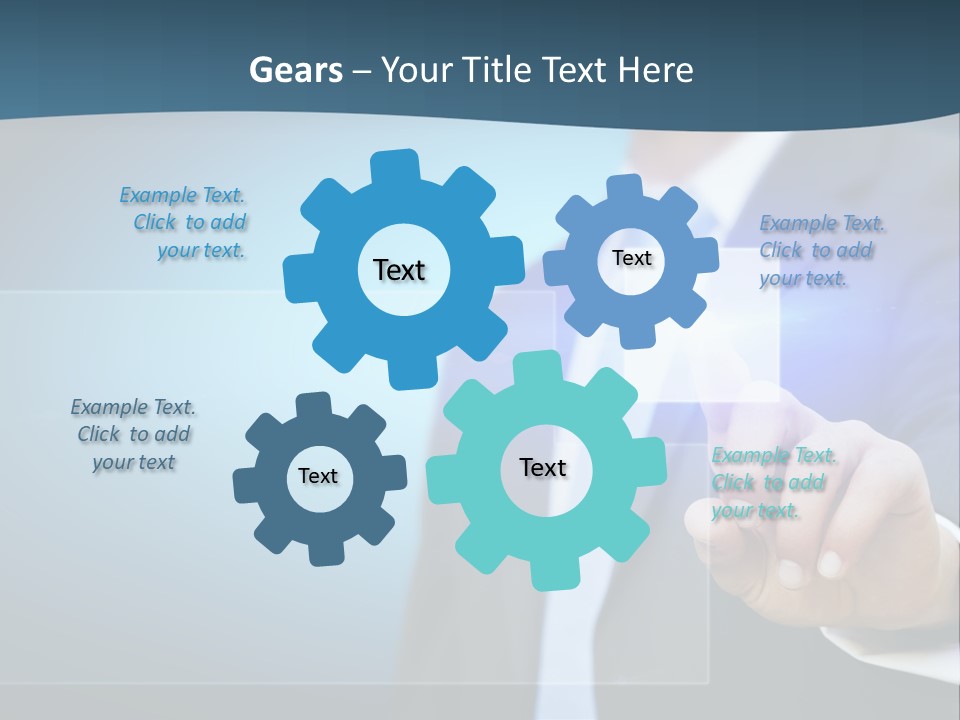 Solution Hand Information PowerPoint Template