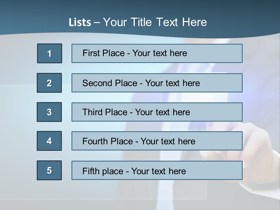 Solution Hand Information PowerPoint Template