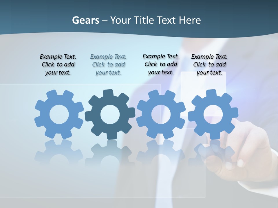 Solution Hand Information PowerPoint Template