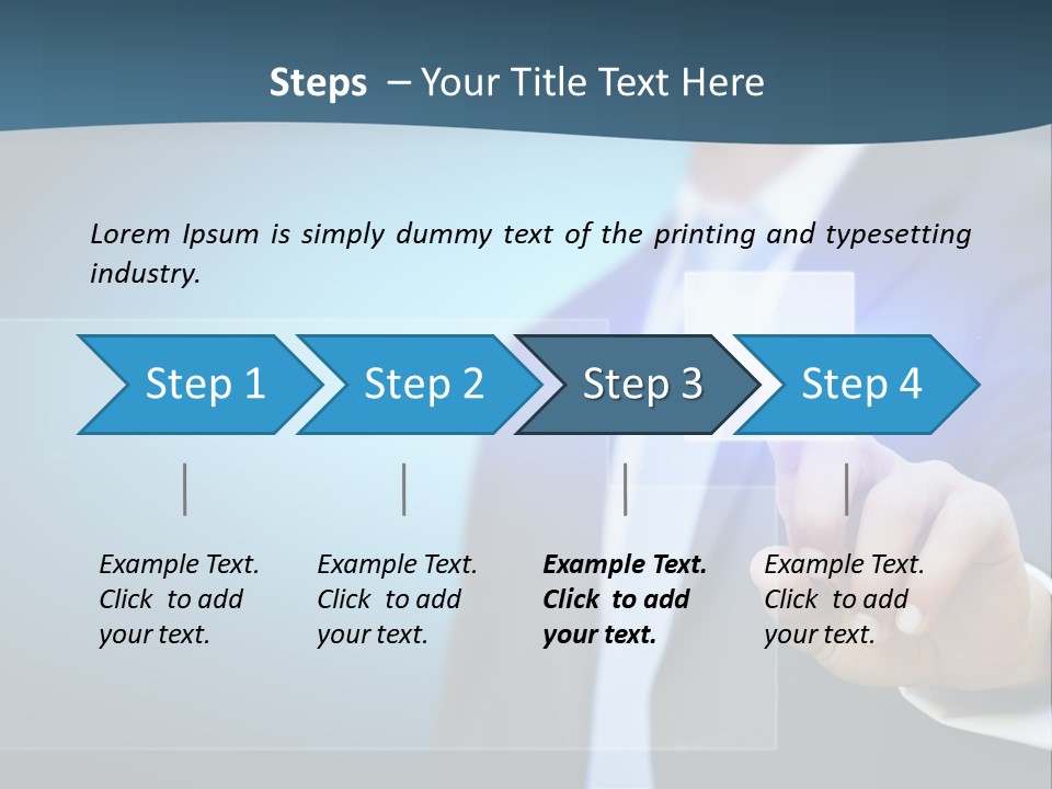 Solution Hand Information PowerPoint Template
