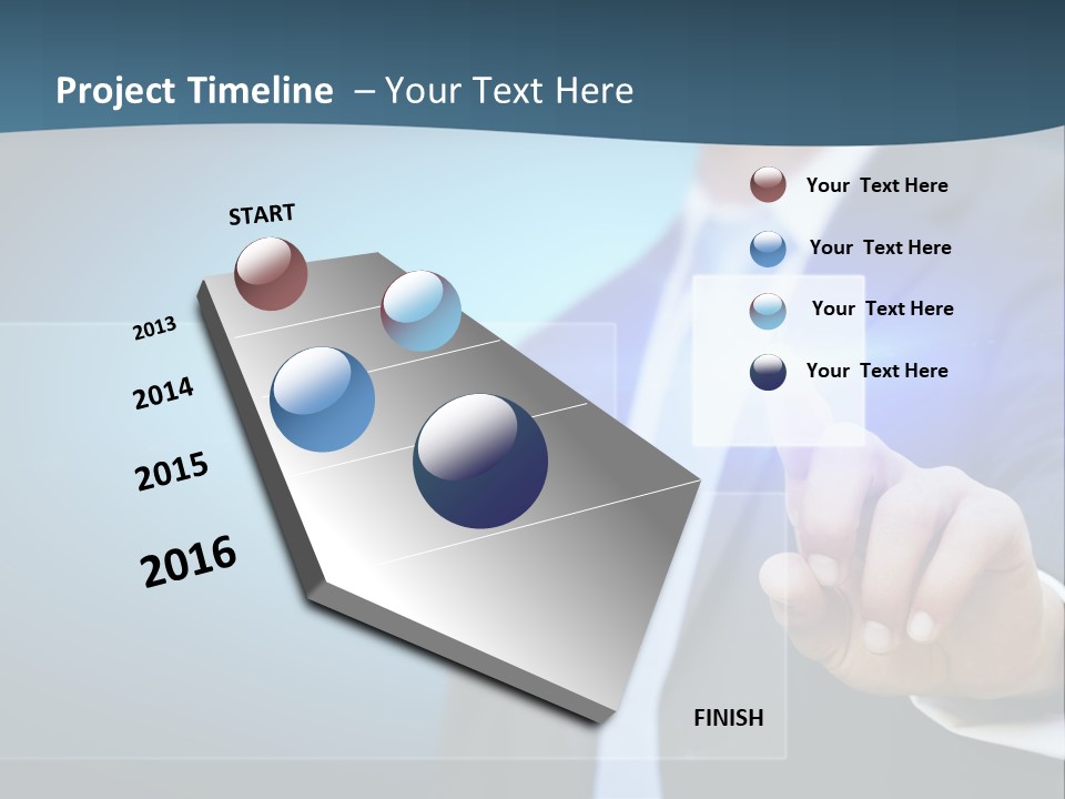Solution Hand Information PowerPoint Template