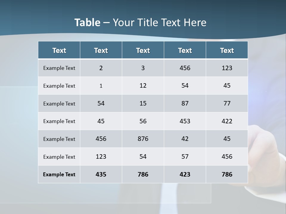 Solution Hand Information PowerPoint Template