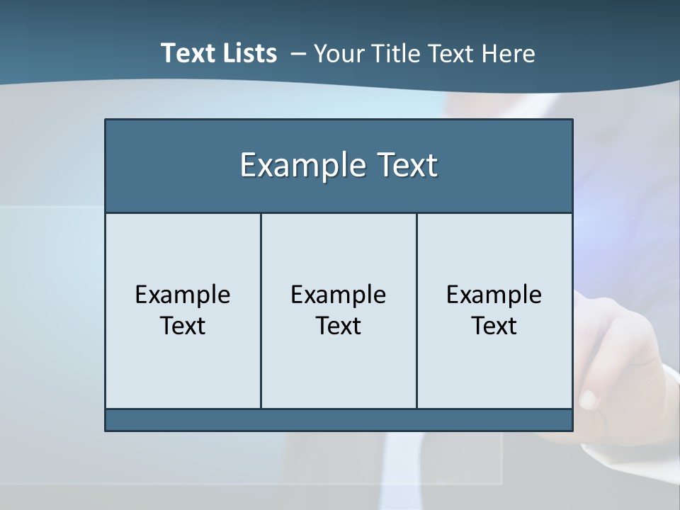 Solution Hand Information PowerPoint Template