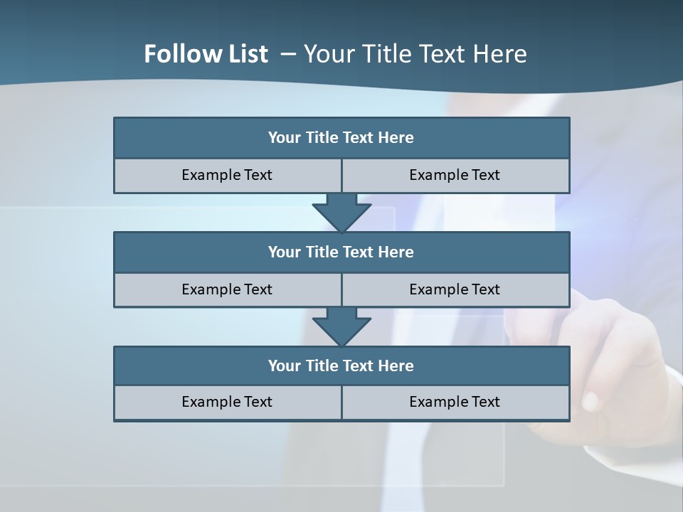 Solution Hand Information PowerPoint Template