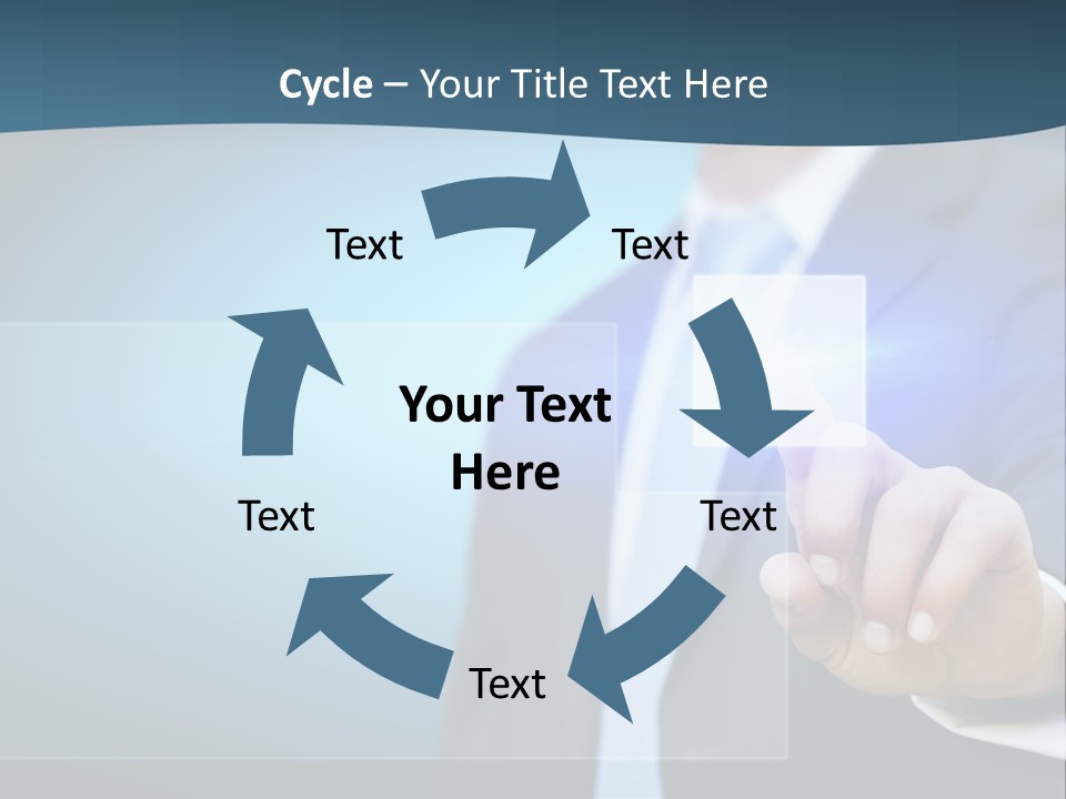 Solution Hand Information PowerPoint Template