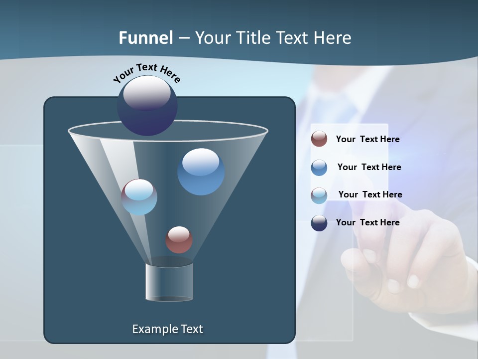 Solution Hand Information PowerPoint Template