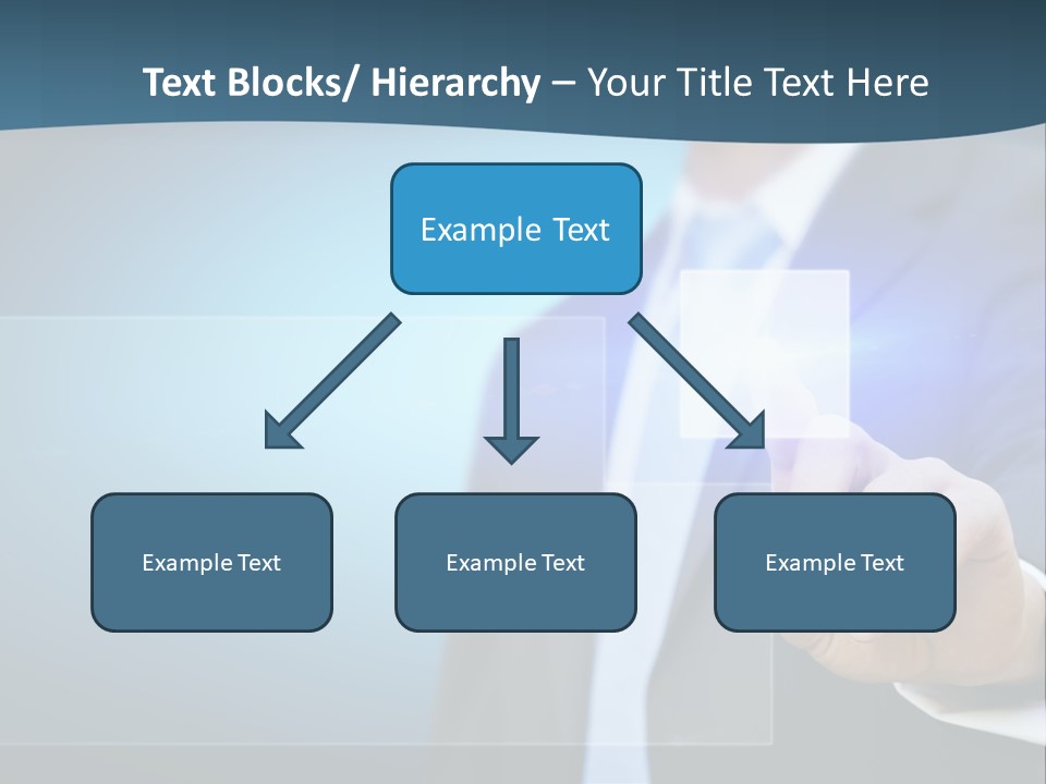Solution Hand Information PowerPoint Template
