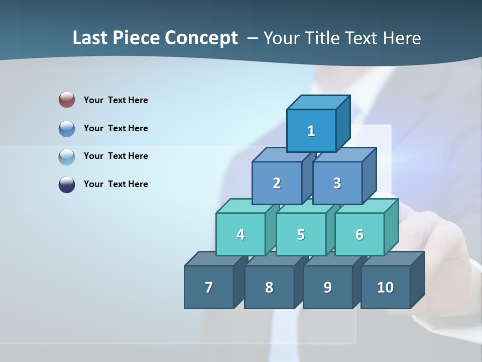 Solution Hand Information PowerPoint Template
