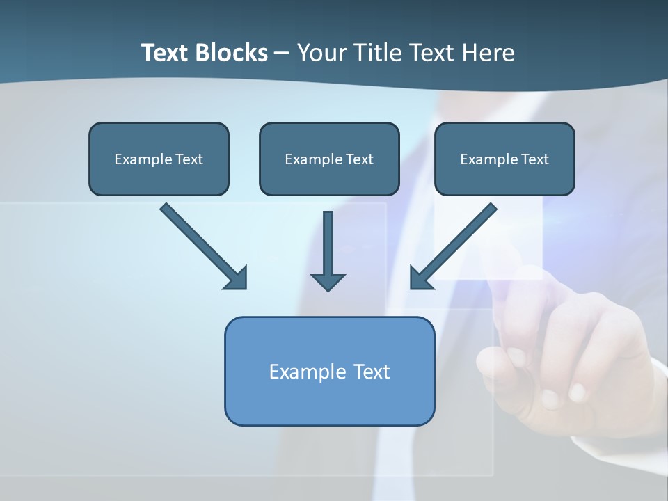 Solution Hand Information PowerPoint Template