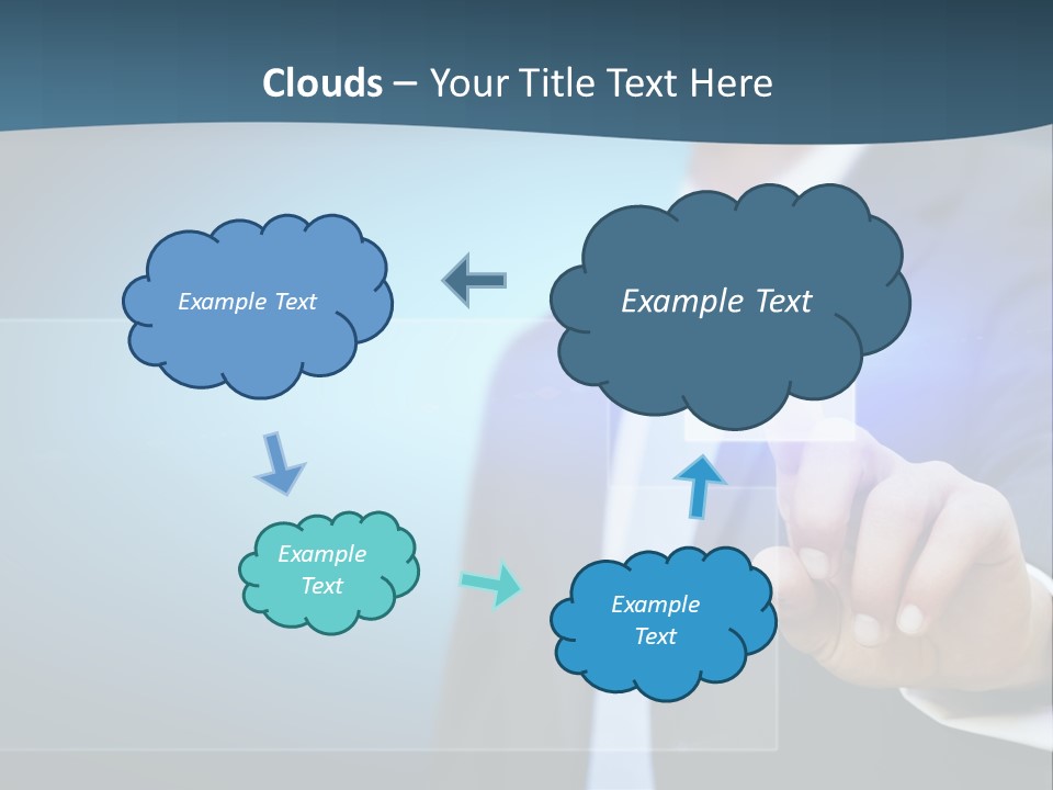 Solution Hand Information PowerPoint Template
