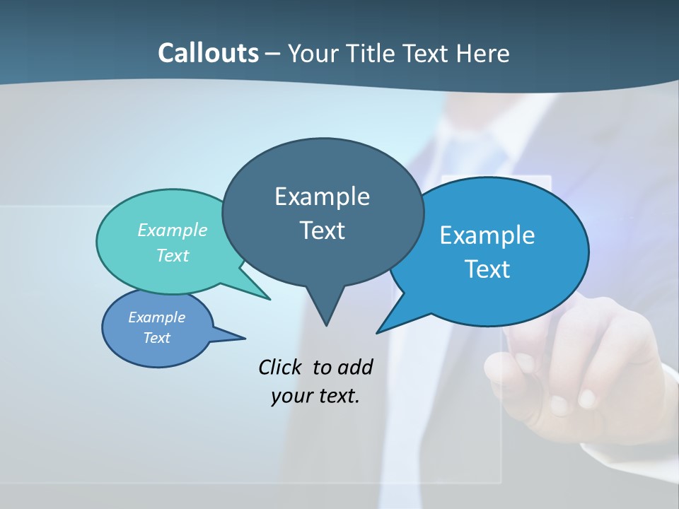 Solution Hand Information PowerPoint Template
