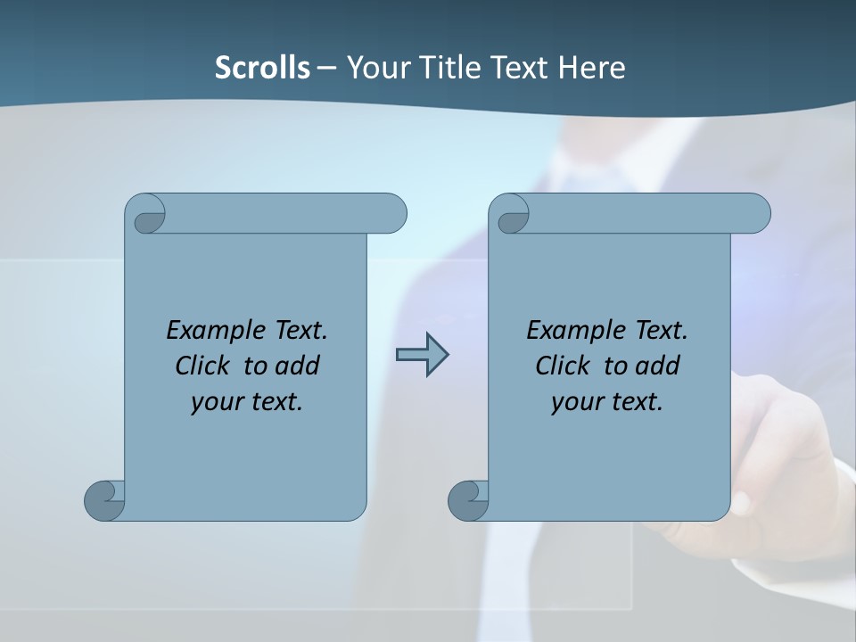 Solution Hand Information PowerPoint Template