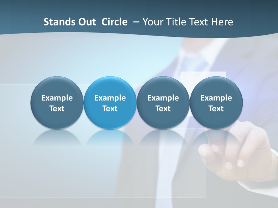 Solution Hand Information PowerPoint Template