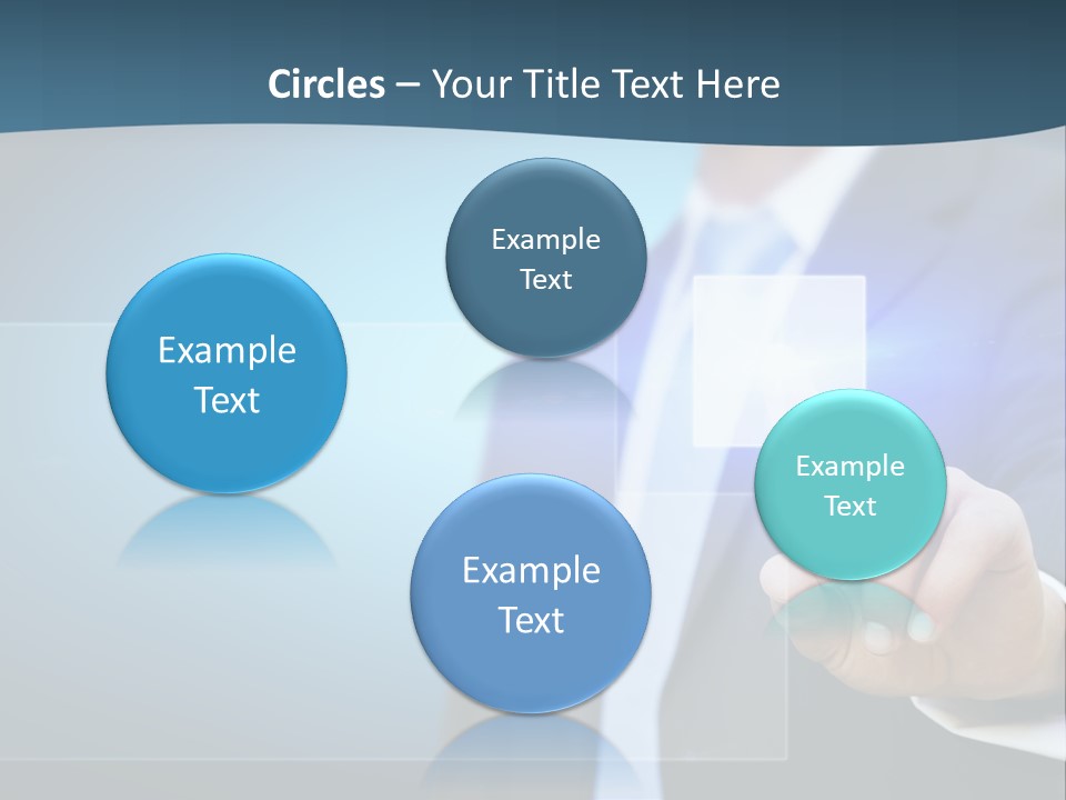 Solution Hand Information PowerPoint Template