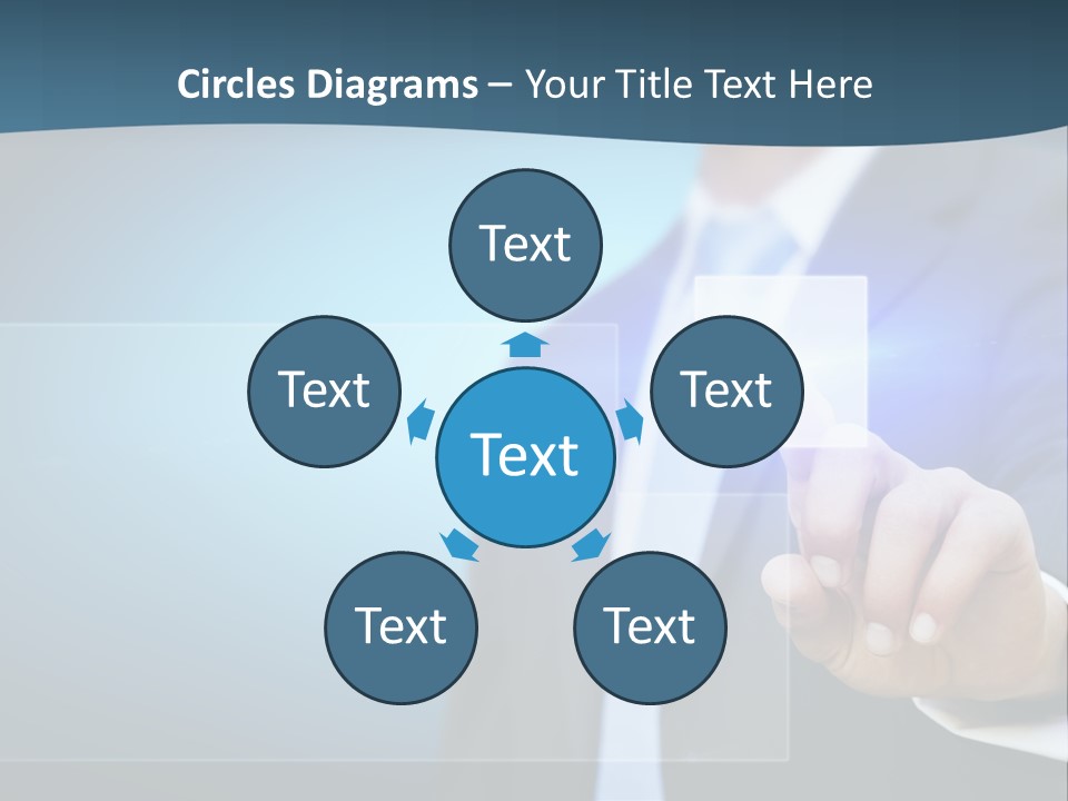 Solution Hand Information PowerPoint Template