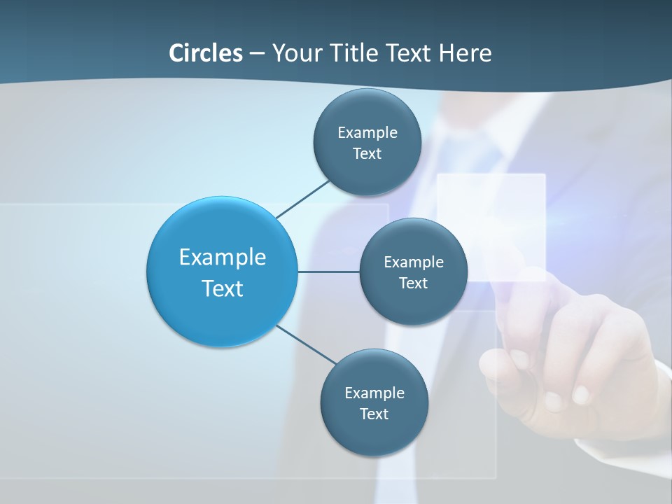 Solution Hand Information PowerPoint Template