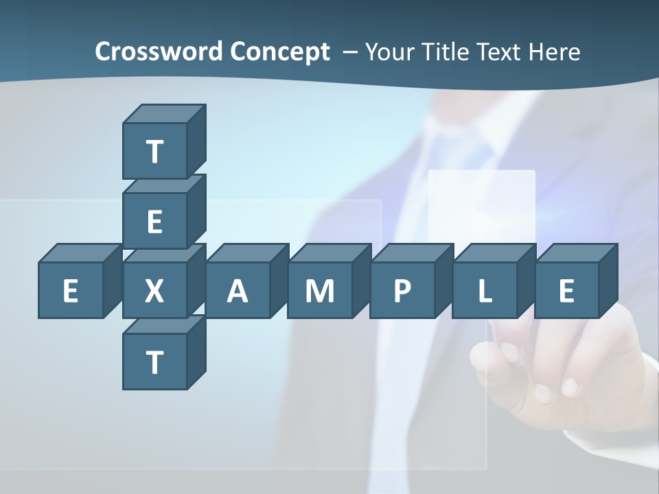 Solution Hand Information PowerPoint Template