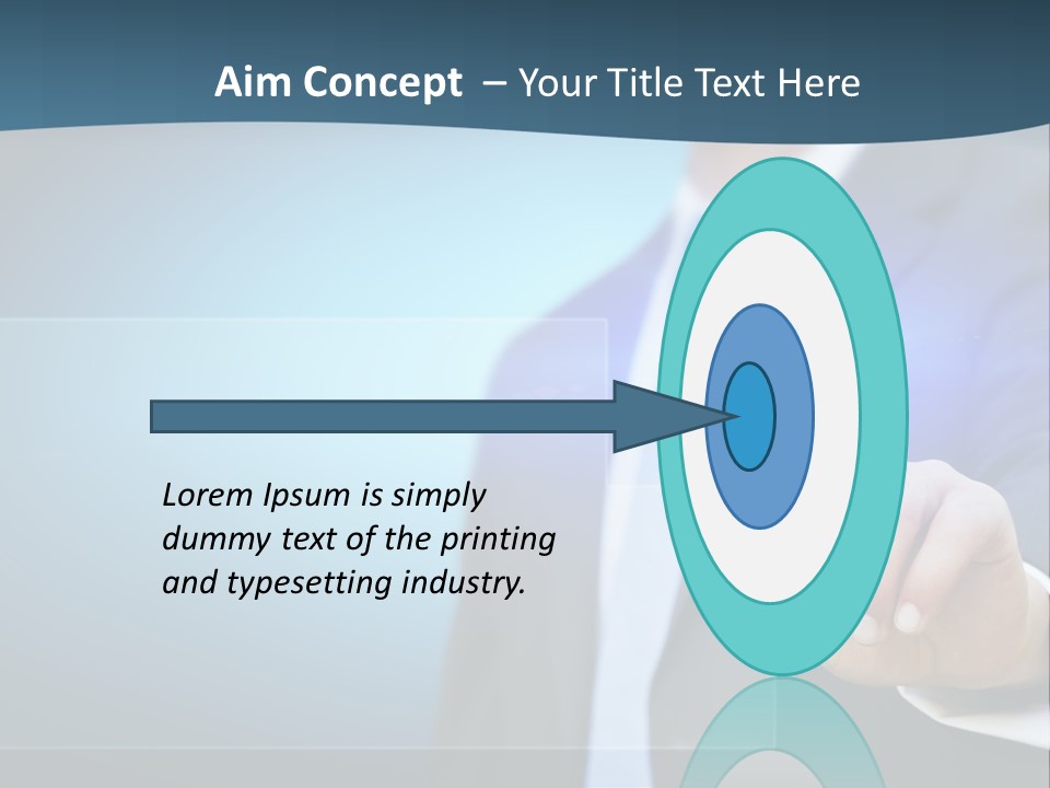 Solution Hand Information PowerPoint Template