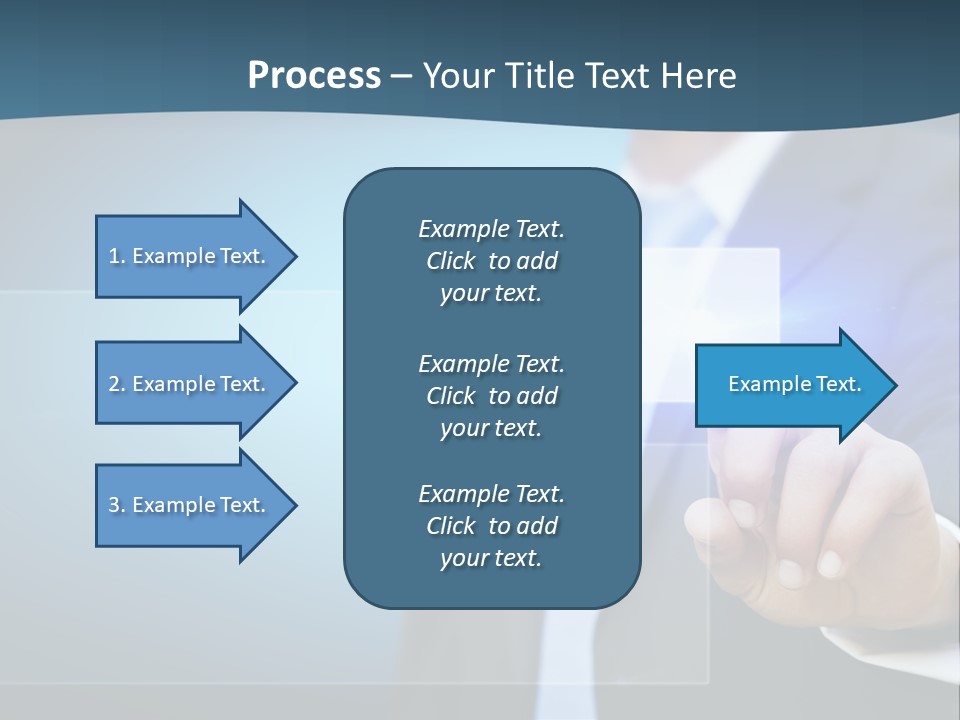 Solution Hand Information PowerPoint Template