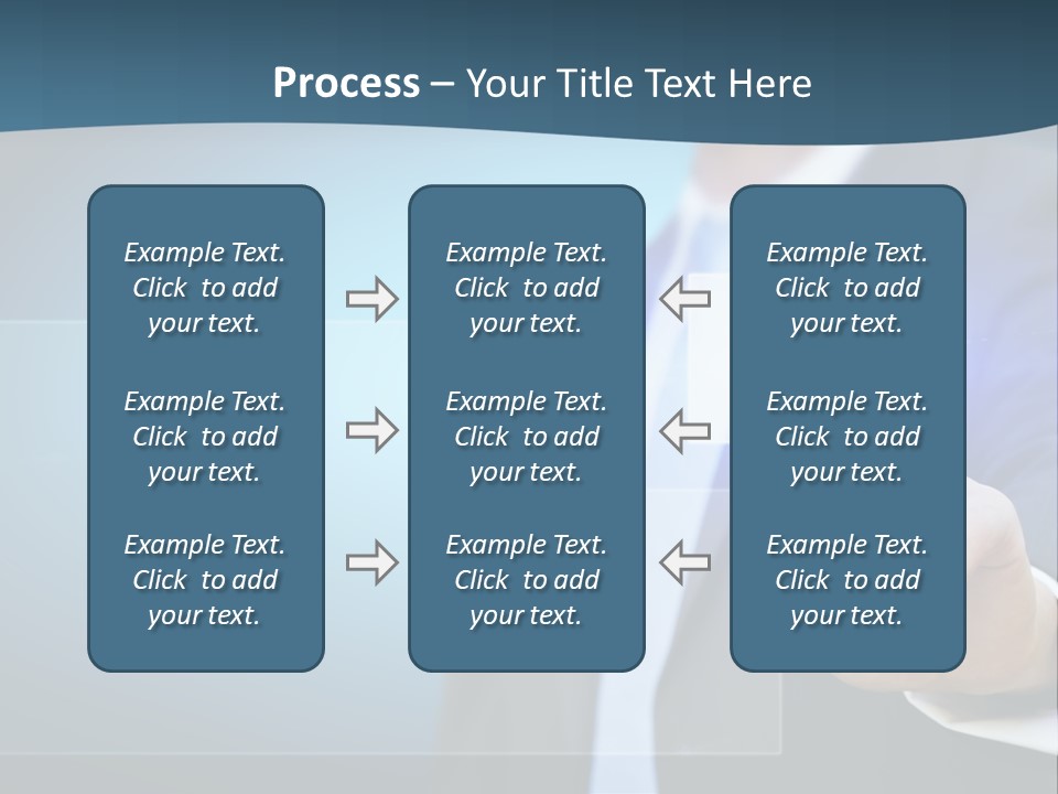 Solution Hand Information PowerPoint Template