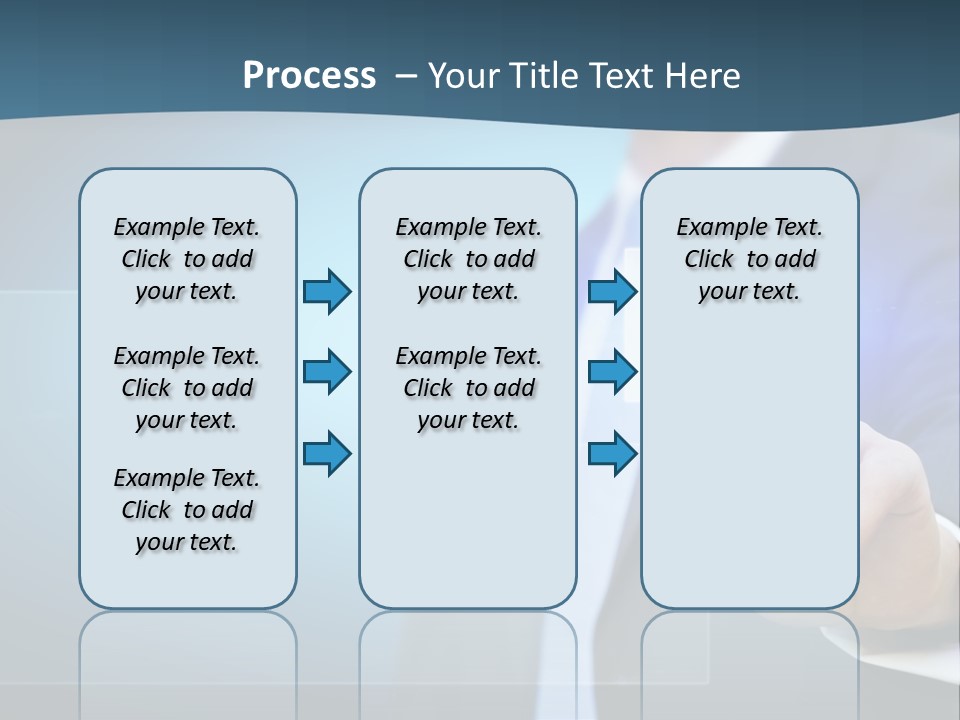 Solution Hand Information PowerPoint Template