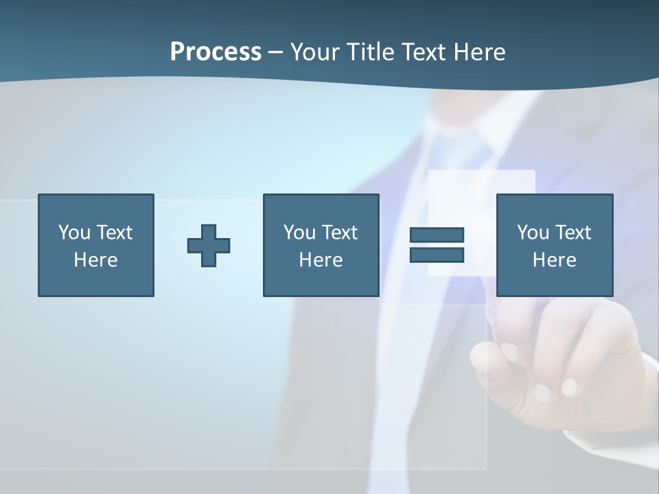 Solution Hand Information PowerPoint Template