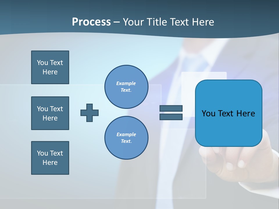 Solution Hand Information PowerPoint Template