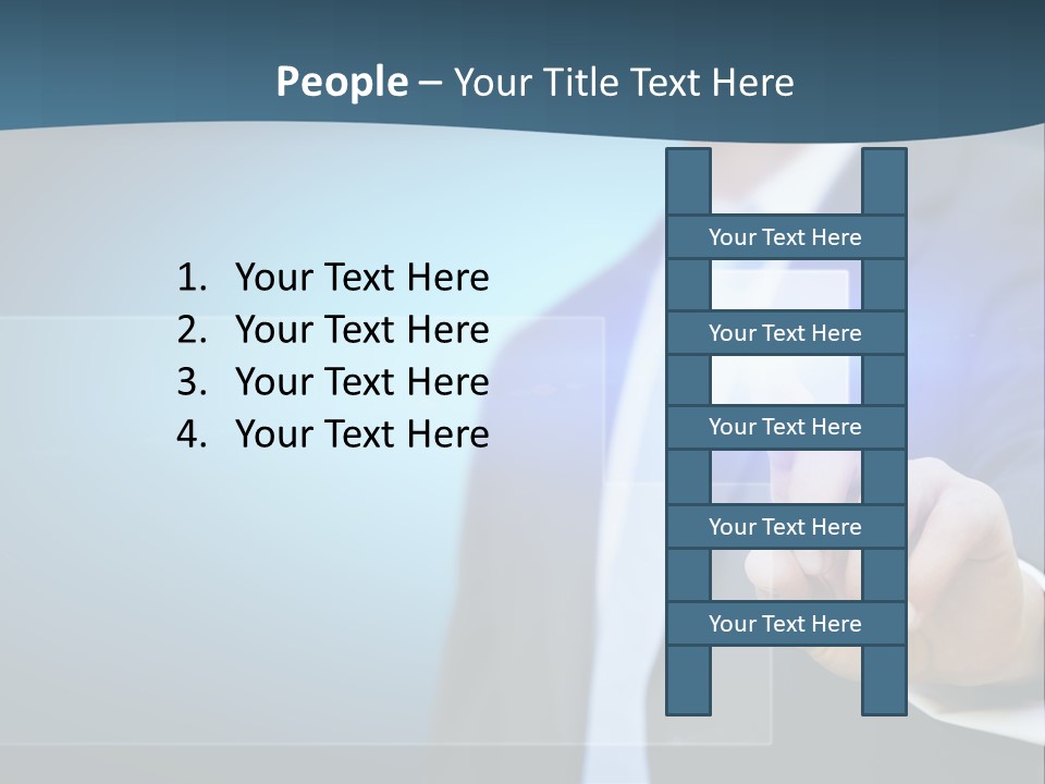 Solution Hand Information PowerPoint Template