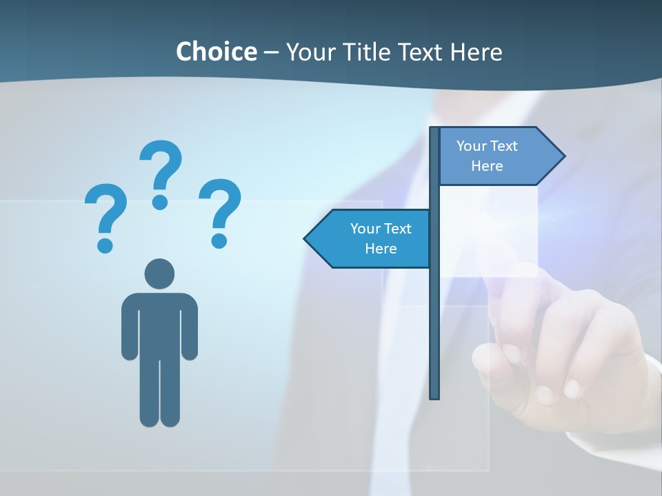 Solution Hand Information PowerPoint Template