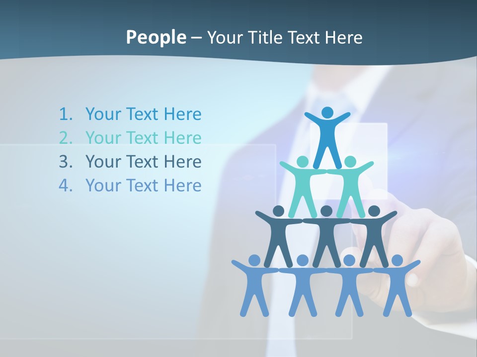 Solution Hand Information PowerPoint Template