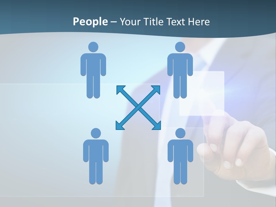 Solution Hand Information PowerPoint Template