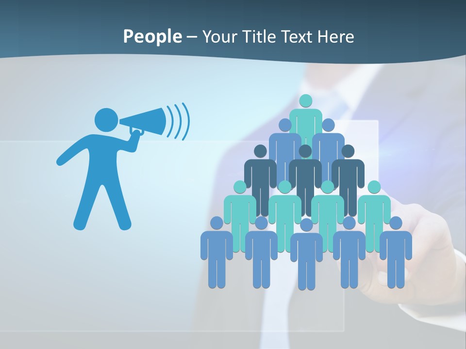 Solution Hand Information PowerPoint Template