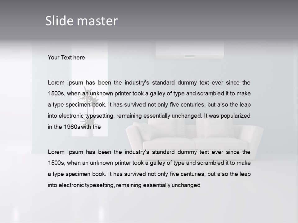 Architecture Air Conditioner Decoration PowerPoint Template