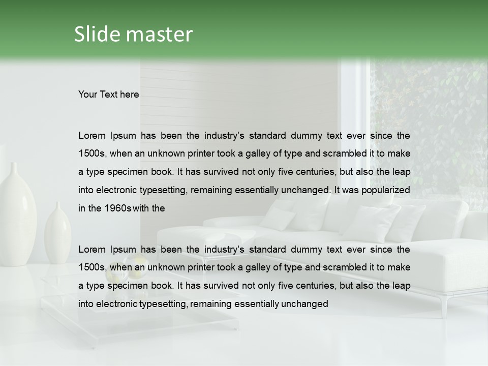 Furniture Bright Architecture PowerPoint Template