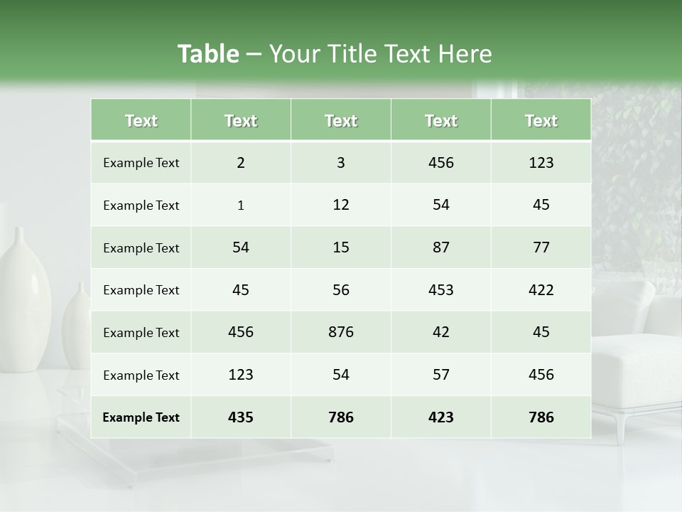 Furniture Bright Architecture PowerPoint Template