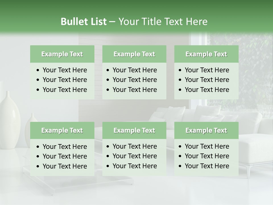 Furniture Bright Architecture PowerPoint Template