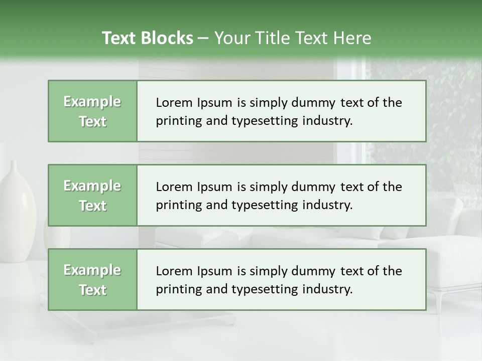 Furniture Bright Architecture PowerPoint Template