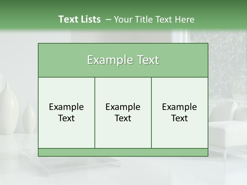 Furniture Bright Architecture PowerPoint Template
