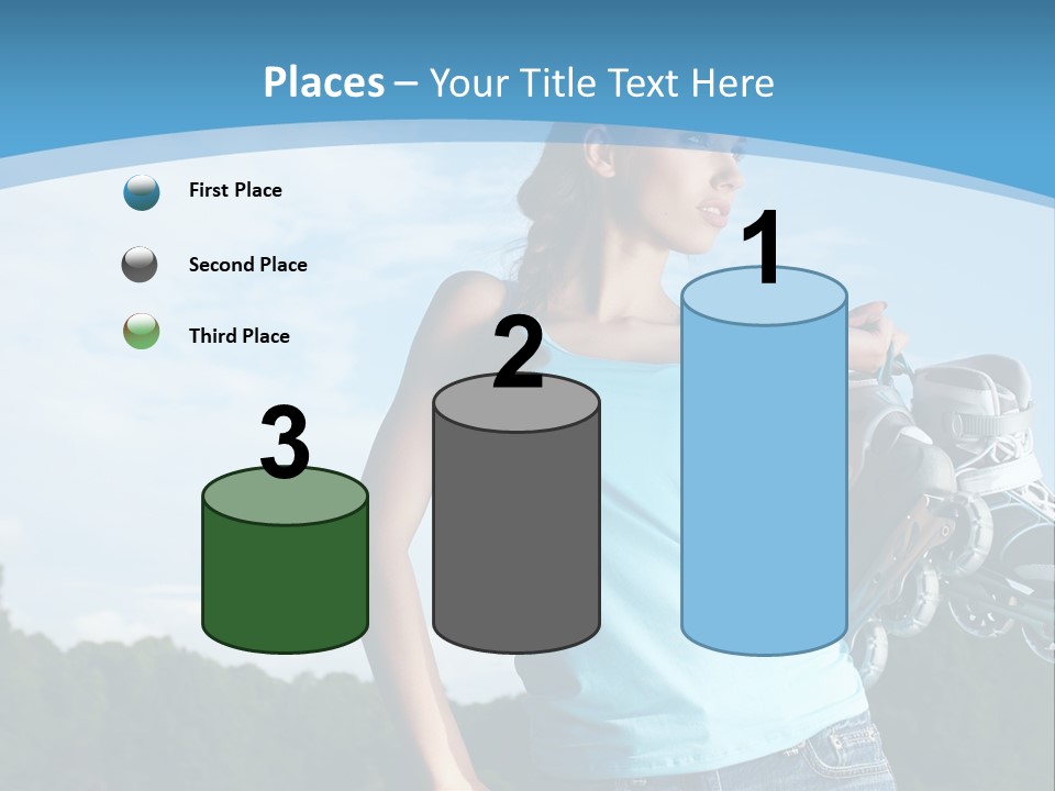 Rollerskating Recreational Fit PowerPoint Template