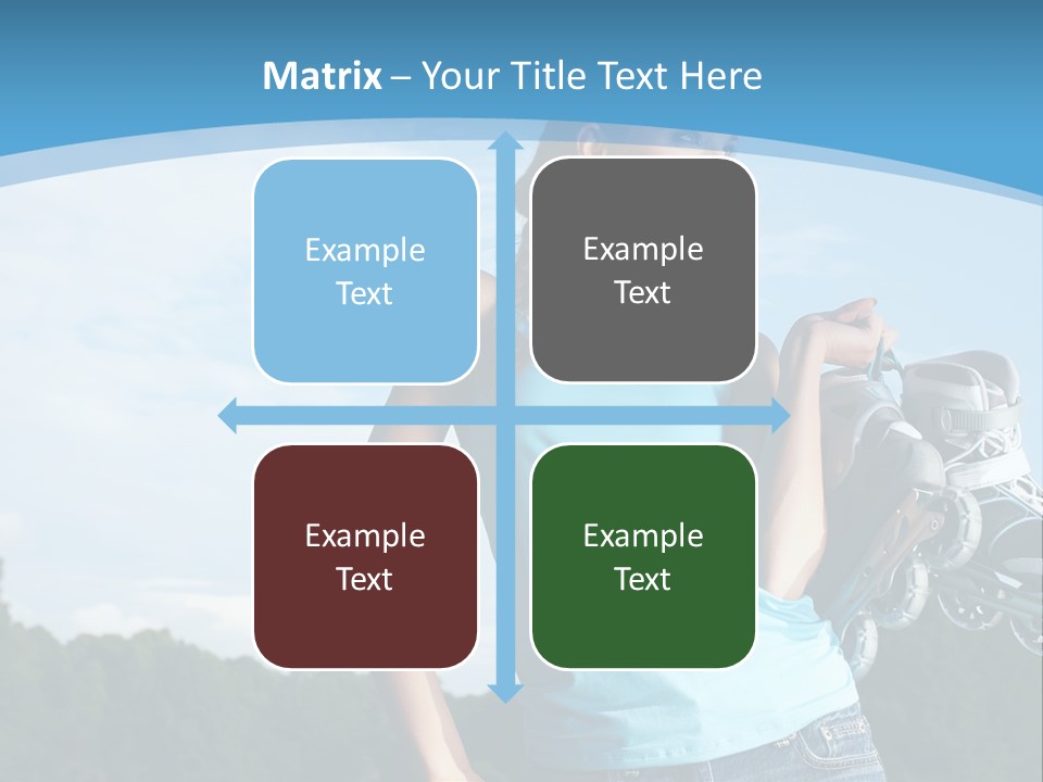 Rollerskating Recreational Fit PowerPoint Template