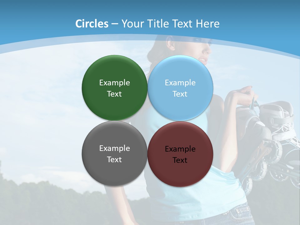 Rollerskating Recreational Fit PowerPoint Template