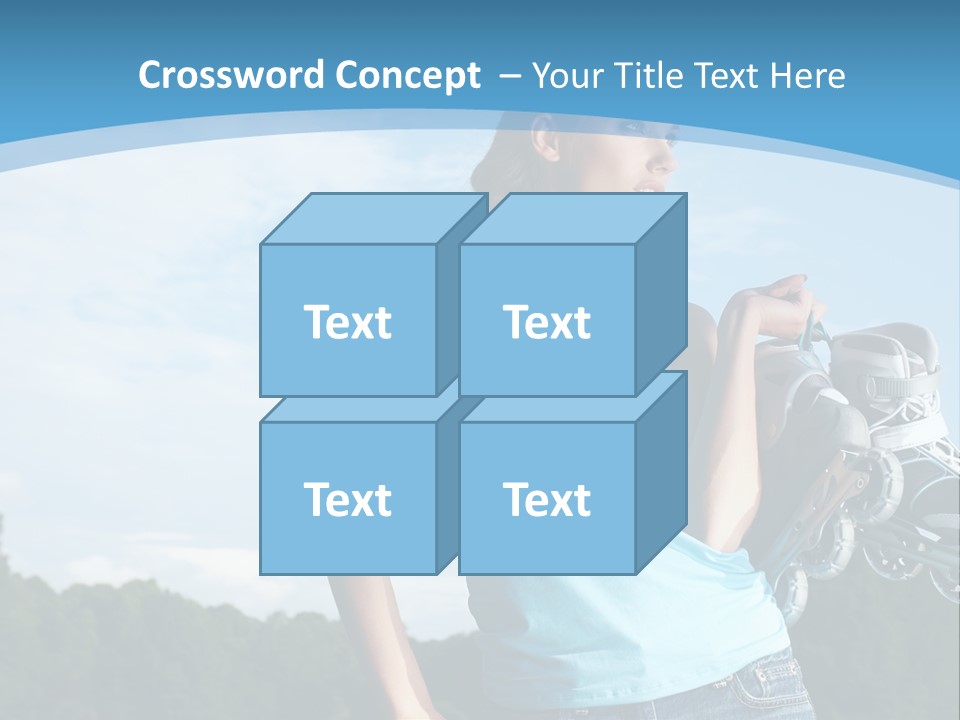 Rollerskating Recreational Fit PowerPoint Template