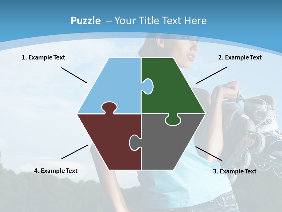 Rollerskating Recreational Fit PowerPoint Template