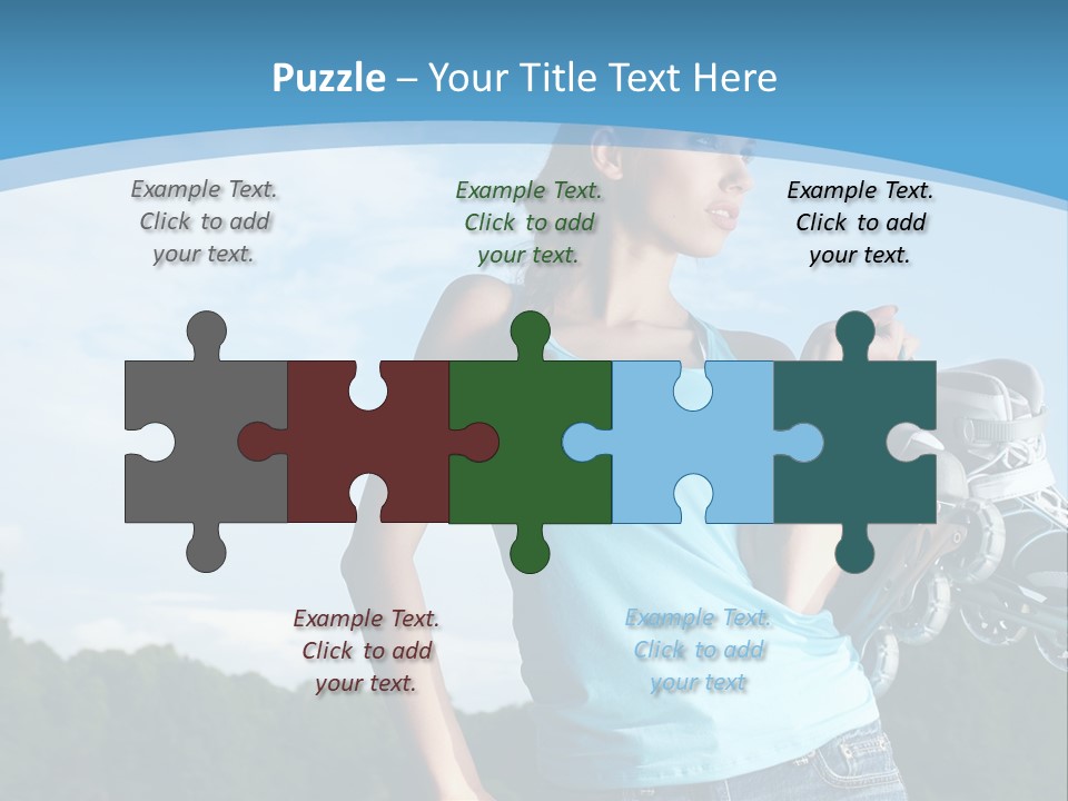 Rollerskating Recreational Fit PowerPoint Template