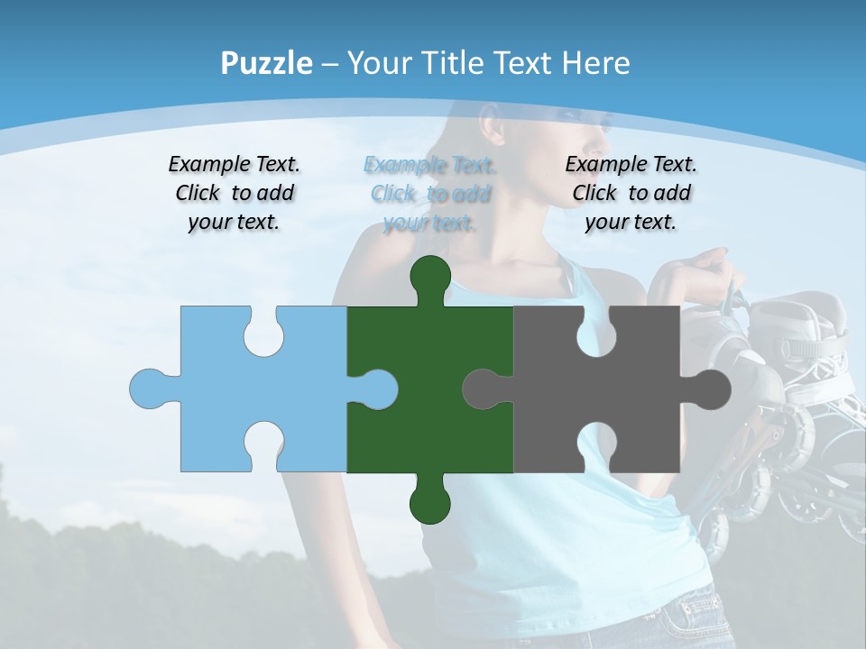 Rollerskating Recreational Fit PowerPoint Template