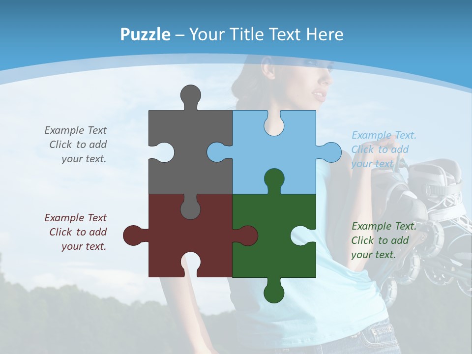 Rollerskating Recreational Fit PowerPoint Template