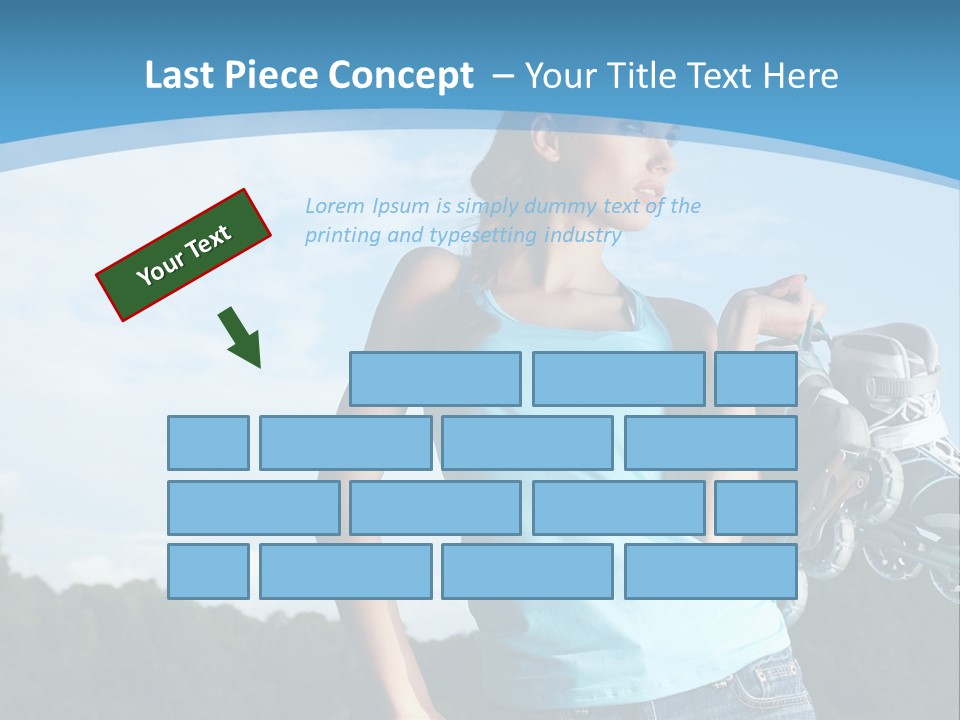 Rollerskating Recreational Fit PowerPoint Template