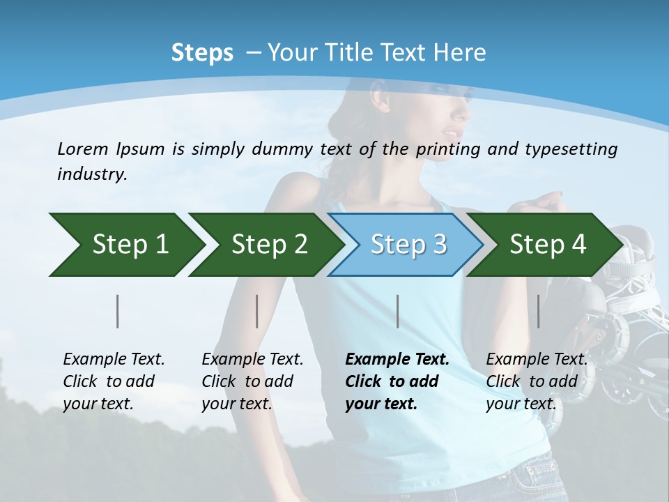 Rollerskating Recreational Fit PowerPoint Template