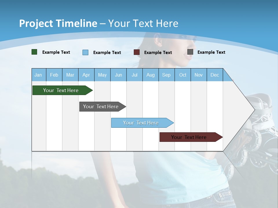 Rollerskating Recreational Fit PowerPoint Template